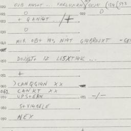 Eastern questionnaire, answ...