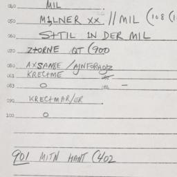 Eastern questionnaire, answ...