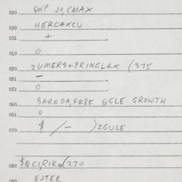 Eastern questionnaire, answ...