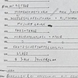 Eastern questionnaire, answ...