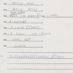 Eastern questionnaire, answ...