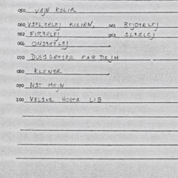 Eastern questionnaire, answ...