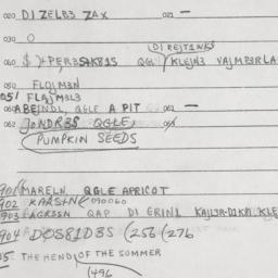 Eastern questionnaire, answ...