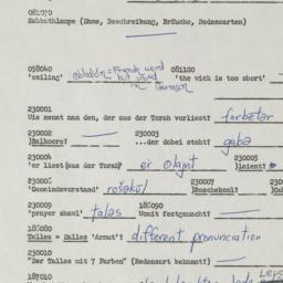 Western questionnaire, answ...