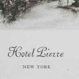 Hotel Pierre, Fifth Avenue ...
