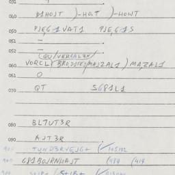 Eastern questionnaire, answ...