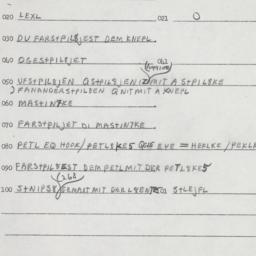 Eastern questionnaire, answ...