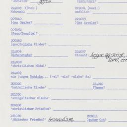 Western questionnaire, answ...