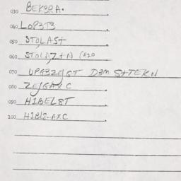 Eastern questionnaire, answ...