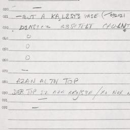 Eastern questionnaire, answ...