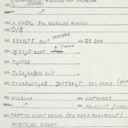Eastern questionnaire, answ...