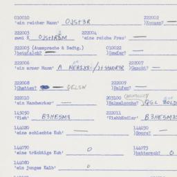 Western questionnaire, answ...