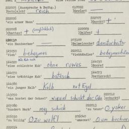 Western questionnaire, answ...