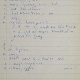 Eastern questionnaire, blue...
