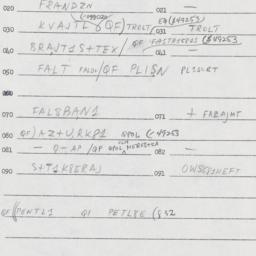 Eastern questionnaire, answ...