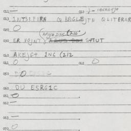 Eastern questionnaire, answ...