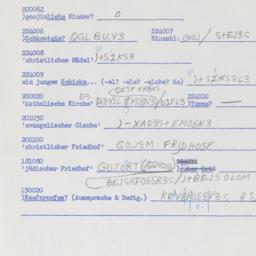 Western questionnaire, answ...