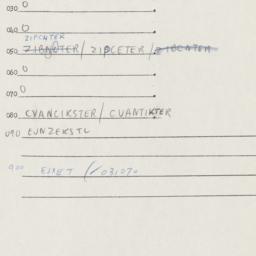 Eastern questionnaire, answ...
