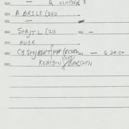 Eastern questionnaire, answ...