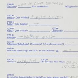 Western questionnaire, answ...