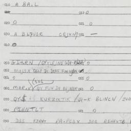 Eastern questionnaire, answ...