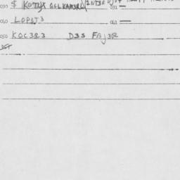Eastern questionnaire, answ...