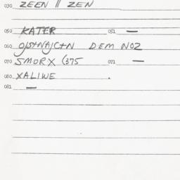 Eastern questionnaire, answ...