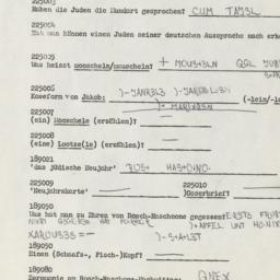 Western questionnaire, answ...