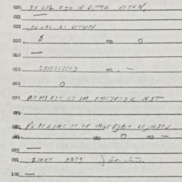 Eastern questionnaire, answ...