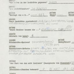 Western questionnaire, answ...