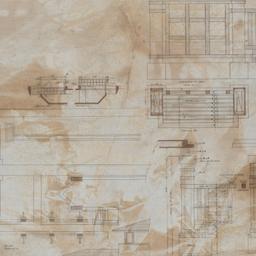 Ground plan, elevations, de...