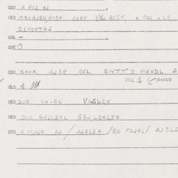 Eastern questionnaire, answ...