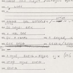 Eastern questionnaire, answ...