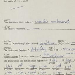 Western questionnaire, answ...