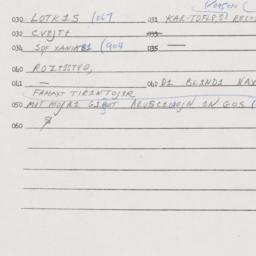 Eastern questionnaire, answ...