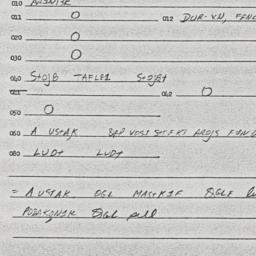 Eastern questionnaire, answ...