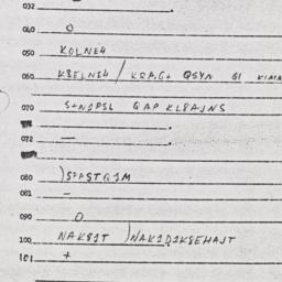 Eastern questionnaire, answ...