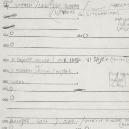 Eastern questionnaire, answ...