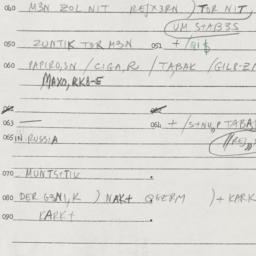 Eastern questionnaire, answ...
