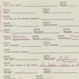Western questionnaire, answ...