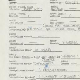Western questionnaire, answ...