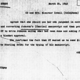 Memorandum from Charles Dol...