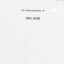 Reminiscences of Bruce Orms...
