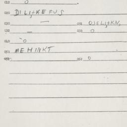 Eastern questionnaire, answ...