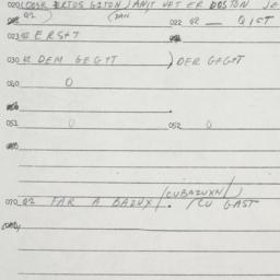 Eastern questionnaire, answ...