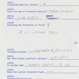 Western questionnaire, answ...