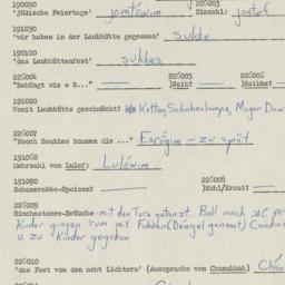 Western questionnaire, answ...