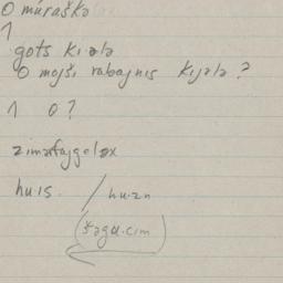 Eastern questionnaire, blue...