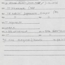 Eastern questionnaire, answ...