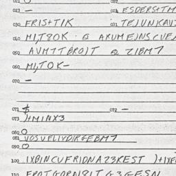 Eastern questionnaire, answ...